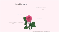 Desktop Screenshot of annaehrenstein.com